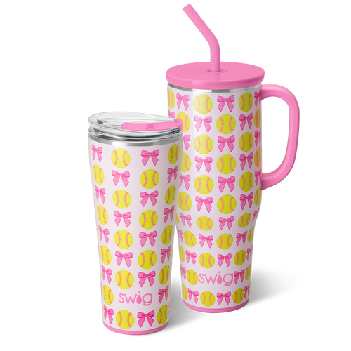 Swig Life Pitch Hit Run Mega Set including a 32oz Tumbler and a 40oz Mega Mug