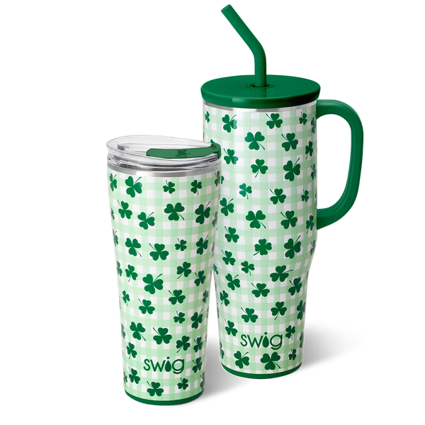 Swig Life Shamrock the Block Mega Set including a 32oz Tumbler and a 40oz Mega Mug