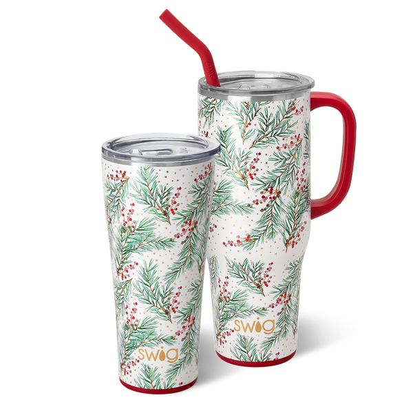 Swig Life Winterberry Mega Set including a 32oz Tumbler and a 40oz Mega Mug