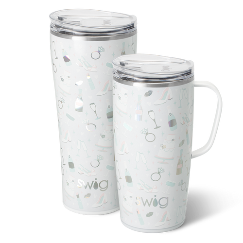 Swig Life Bride to Be XL Set including a 22oz Travel Mug and a 32oz Tumbler