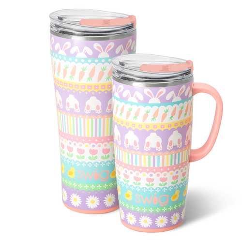 Swig Life Bunny Trail XL Set including a 22oz Travel Mug and a 32oz Tumbler