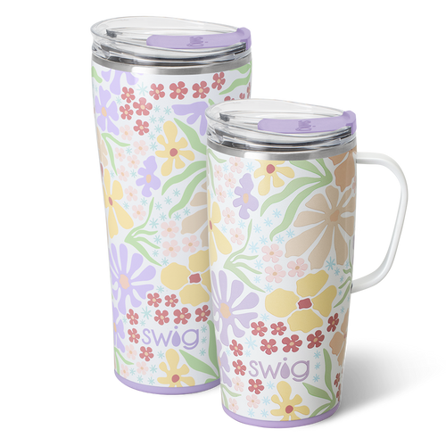 Swig Life Fresh Cut XL Set including a 22oz Travel Mug and a 32oz Tumbler