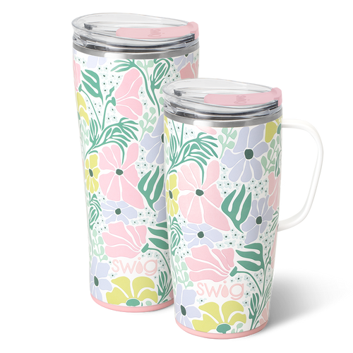 Swig Life Garden Party XL Set including a 22oz Travel Mug and a 32oz Tumbler