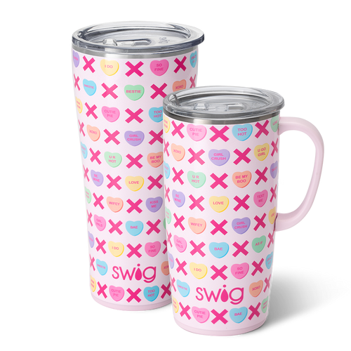 Swig Life Be Mine XL Set including a 22oz Travel Mug and a 32oz Tumbler