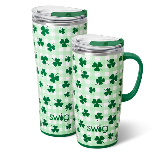 Swig Life Shamrock the Block XL Set including a 22oz Travel Mug and a 32oz Tumbler