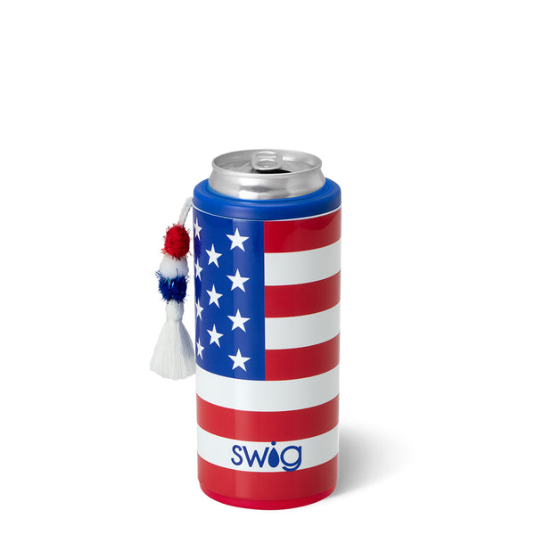 Swig Life 12oz All American Insulated Skinny Can Cooler