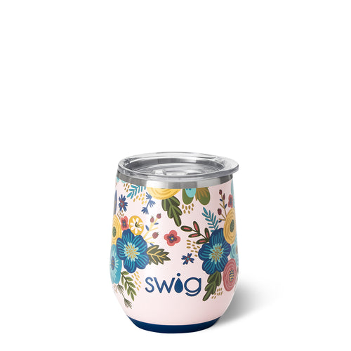 Swig Life 12oz Bella Rosa Insulated Stemless Wine Cup