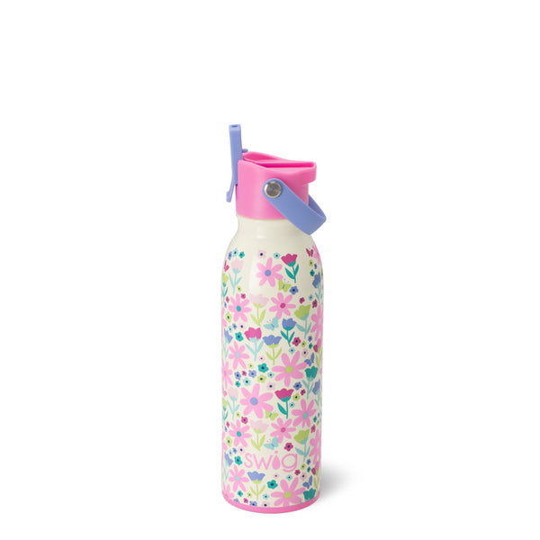 Swig Life 16oz Flower Power Insulated Flip + Sip Cap Water Bottle