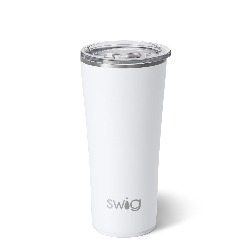 White Insulated Stainless Steel Tumbler
