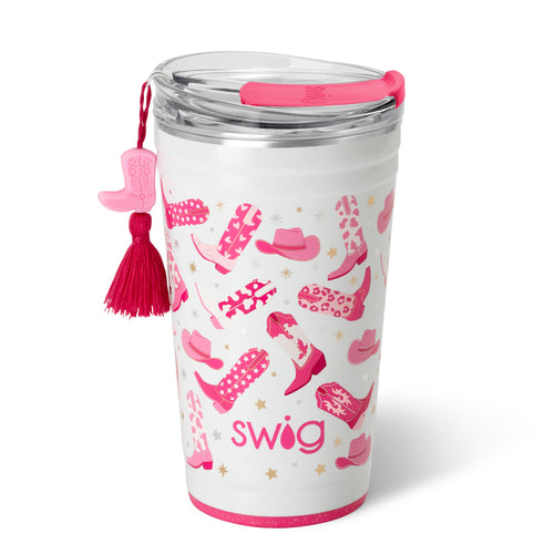 Swig Life 12oz Wine Tumbler with Lid, Stainless Steel, Dishwasher Safe,  Portable, Triple Insulated Wine Tumbler in All Spruced Up