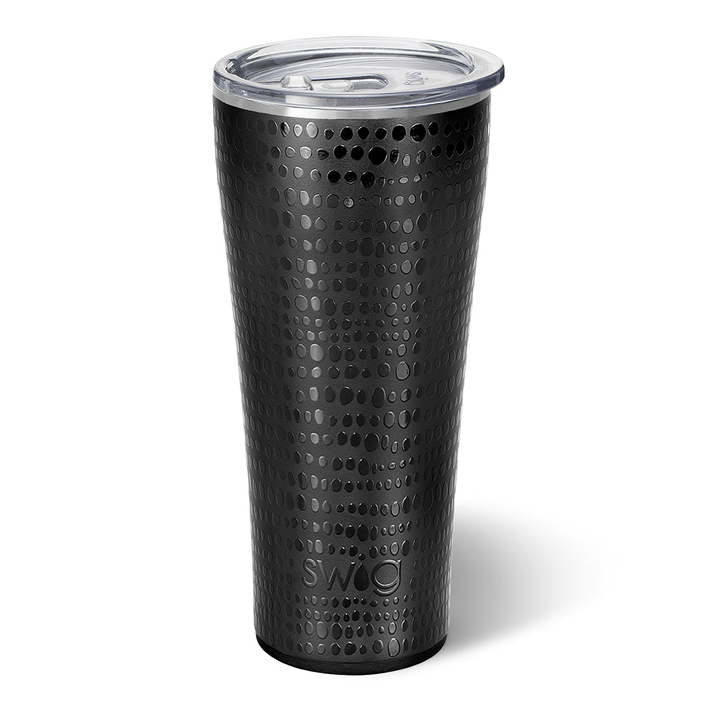 Hard Rock Pop of Color Tumbler with Straw in Black 24oz