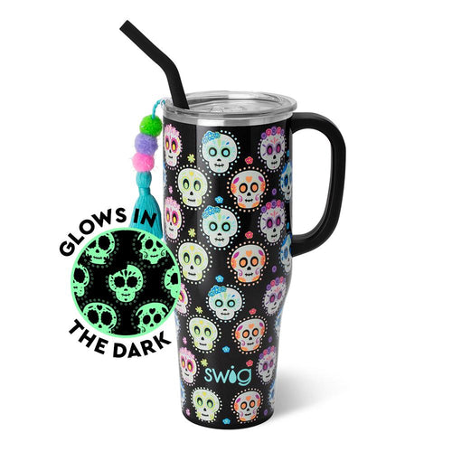 Swig Life 40oz Sugar Skulls Insulated Mega Mug with Handle