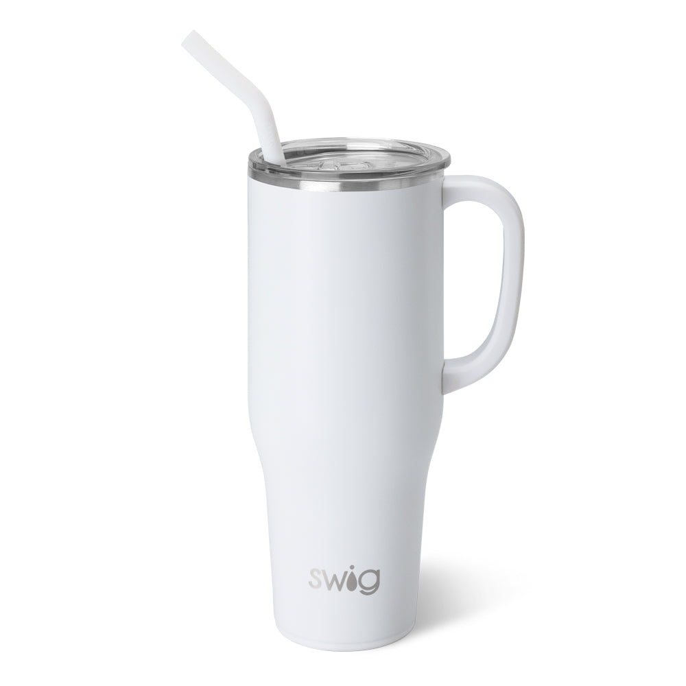 40oz Coffee Mug Tumbler with Handle.Insulated Travel Mug with Lid