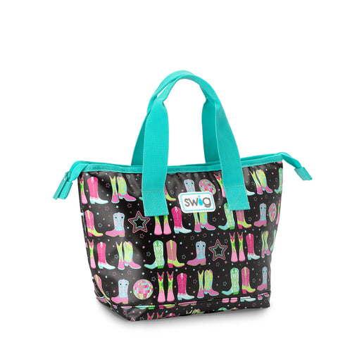 Swig Life Disco Cowgirl Insulated Lunchi Lunch Bag with zipper enclosure