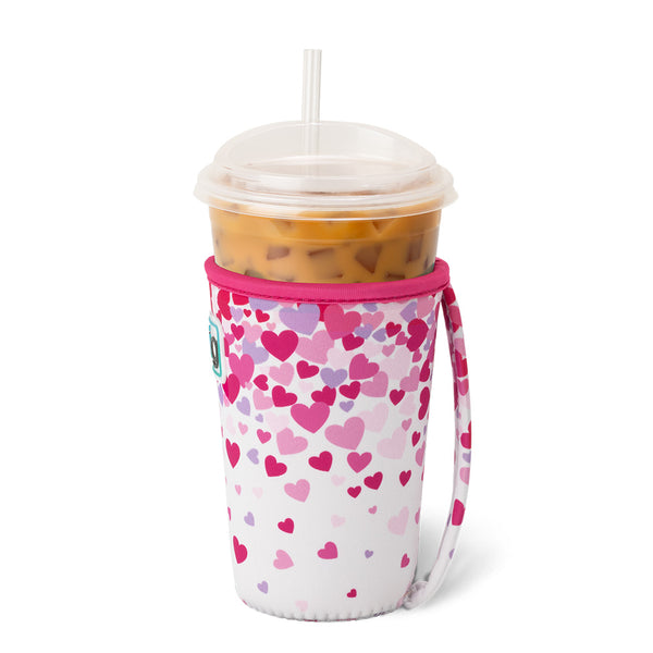 Swig Life Falling in Love Insulated Neoprene Iced Cup Coolie with hand strap