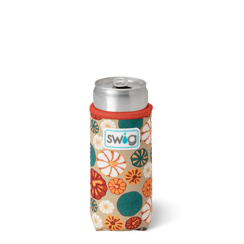 Swig Life Fall Harvest Insulated Neoprene Slim Can Coolie