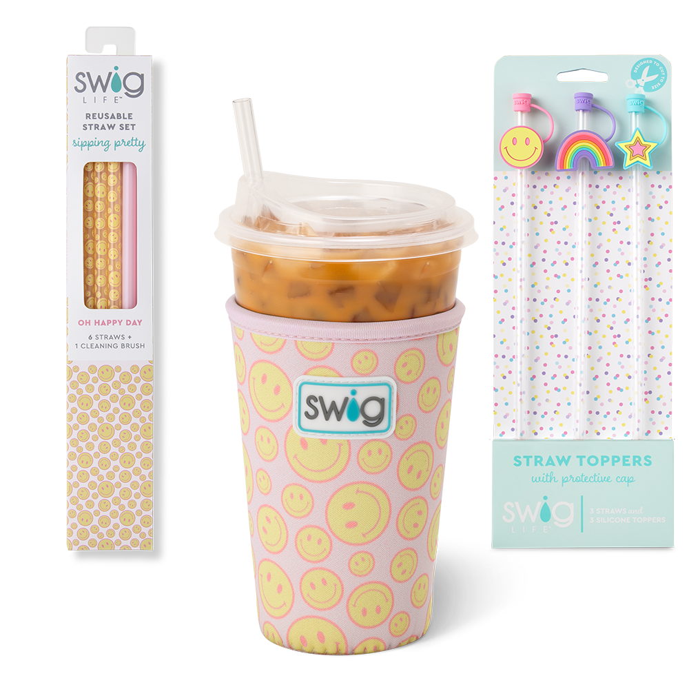 Cute Straw Toppers For Starbucks Straw cups Set Of 6 Toppers