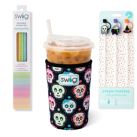 Sugar Skulls Slim Tumbler (12oz)