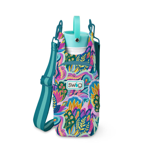 Swig Life Bazaar Insulated Neoprene Water Bottle Sling with over the shoulder strap