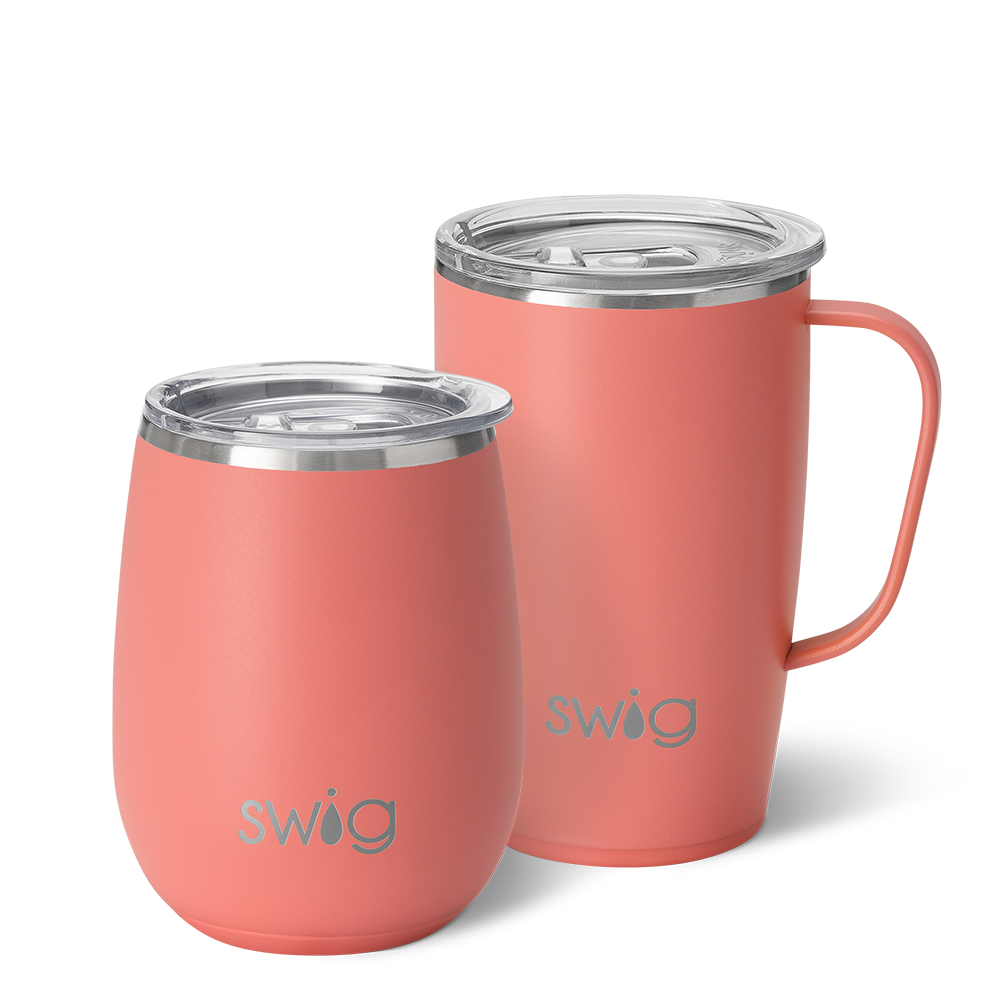 https://www.swiglife.com/cdn/shop/files/swig-life-signature-insulated-stainless-steel-am-pm-set-14oz-stemless-wine-18oz-travel-mug-coral-main.png?v=1697637057