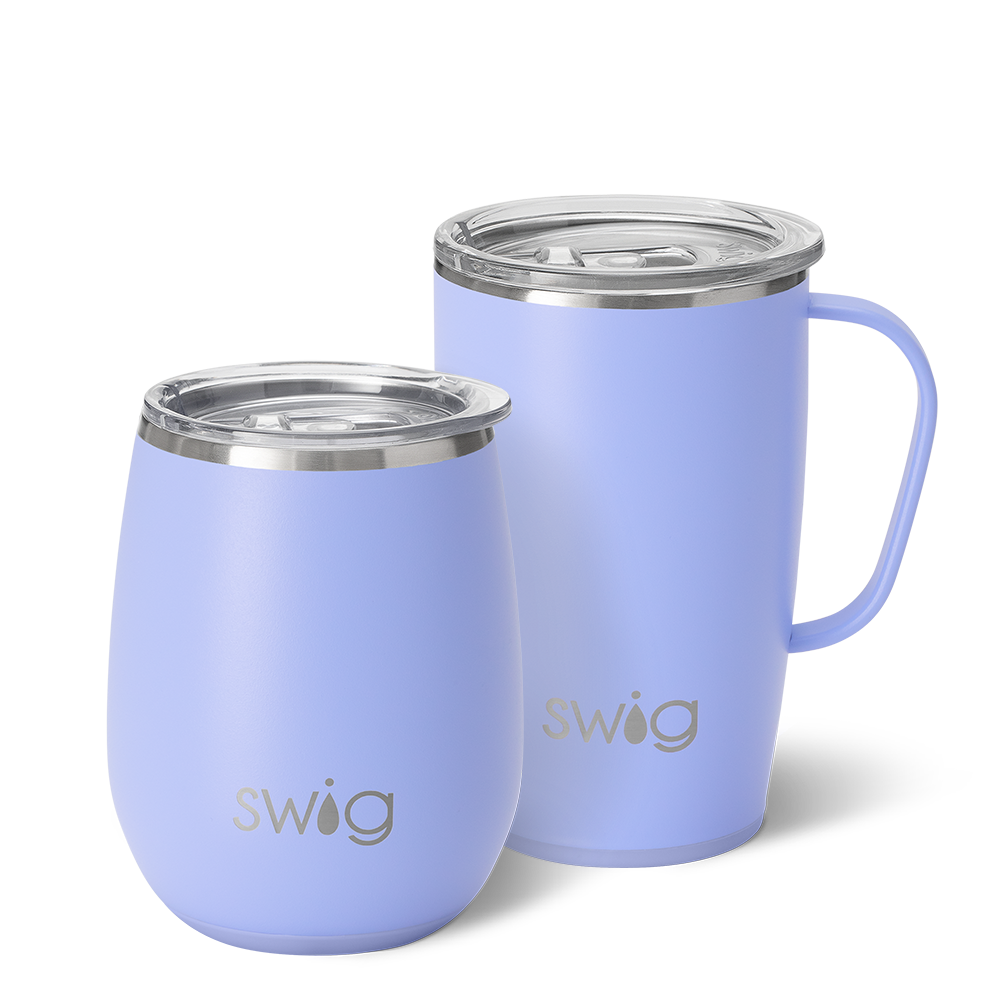 Swig 18 oz Travel Mug Hydrangea