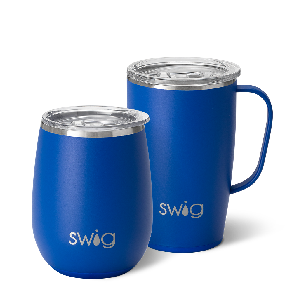 Swig 12 oz Stemless Wine Cup Royal Blue