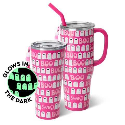 Faboolous + Pink Glitter Reusable Straw Set