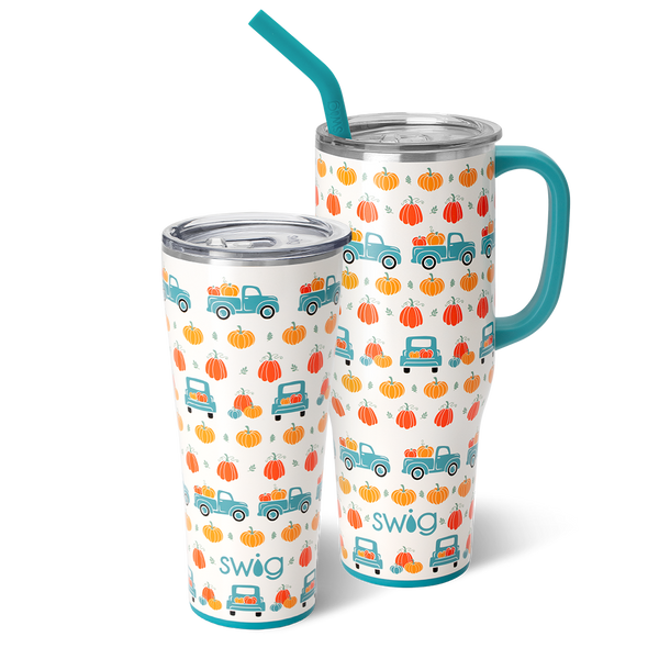 Swig Life Pumpkin Patch Mega Set including a 32oz Tumbler and a 40oz Mega Mug