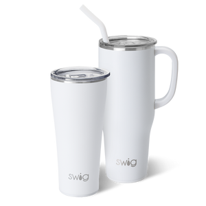 SWIG, 40 OZ. MEGA MUG - WHITE – Deb & Co. Boutique