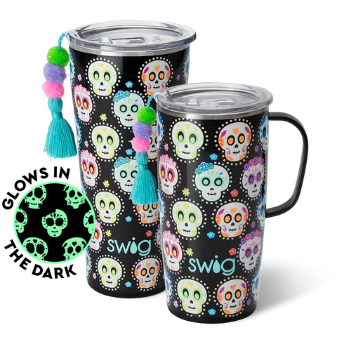 Sugar Skulls Stemless Wine Cup (12oz)