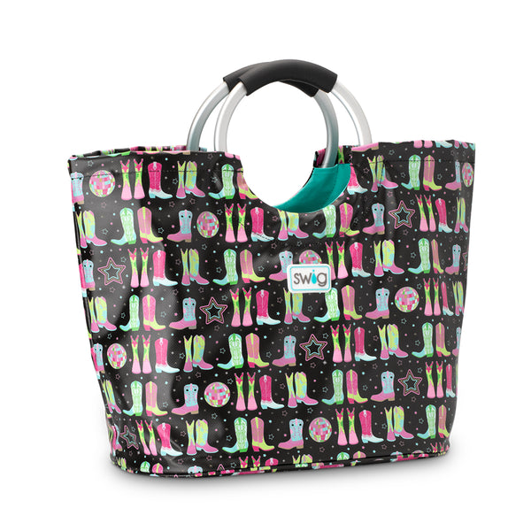 Swig Life Disco Cowgirl Loopi Tote Bag with cushioned aluminum loop handle