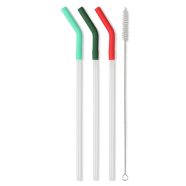 Mint/Green/Red Swig Flexible Silicone Tip Reusable Straw Set – Calligraphy  Creations In KY