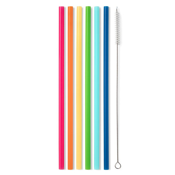 Swig Life: Clear & Aqua Reusable Straw Set – citysupplyfayetteville