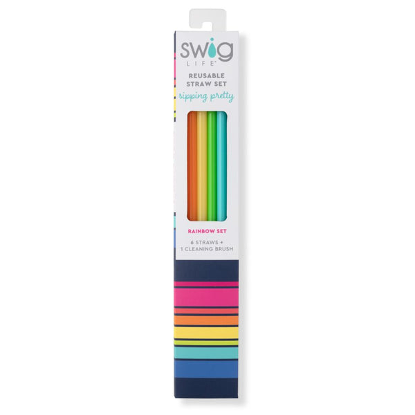Swig - Straw Set, Rainbow – Kitchen Store & More