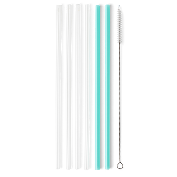Swig Life Reusable Straws Confetti + Pink Tall Straw Set & Cleaning Brush,  Each Straw is 10.25 inch Long (Fits Swig Life 20oz Tumblers, 22oz Tumblers,  and 32oz Tumblers) 