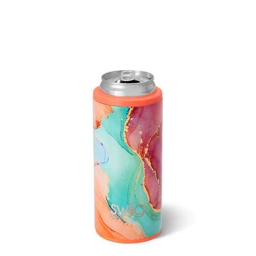 Let It Glow 12 Oz. Skinny Can Cooler by Swig