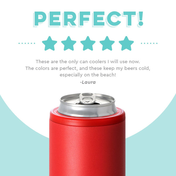 QualityPerfection Slim Can Cooler 12oz Skinny Coolie 12 / Red