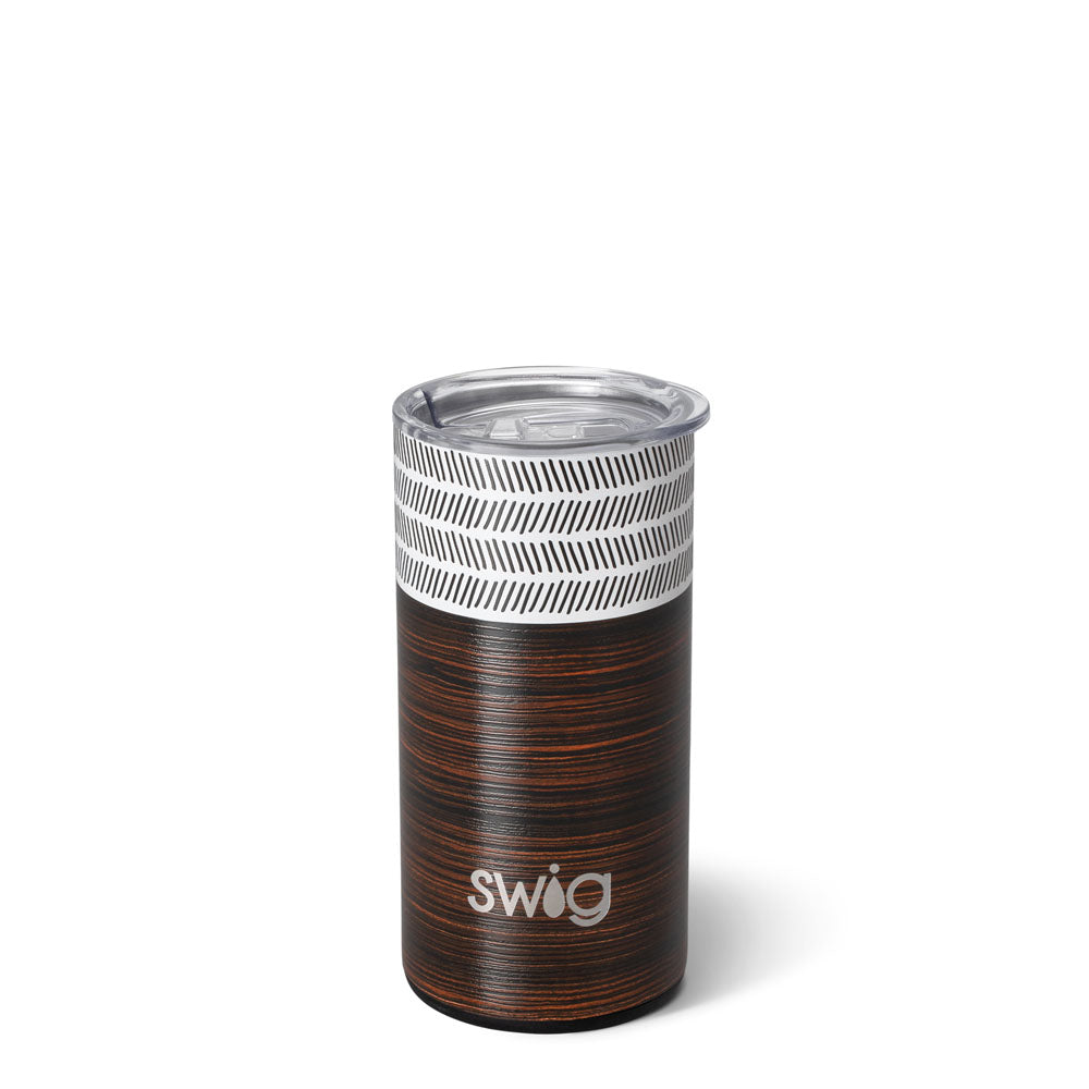 Swig 12 oz. Lowball Tumbler - Pink Bamboo Trellis