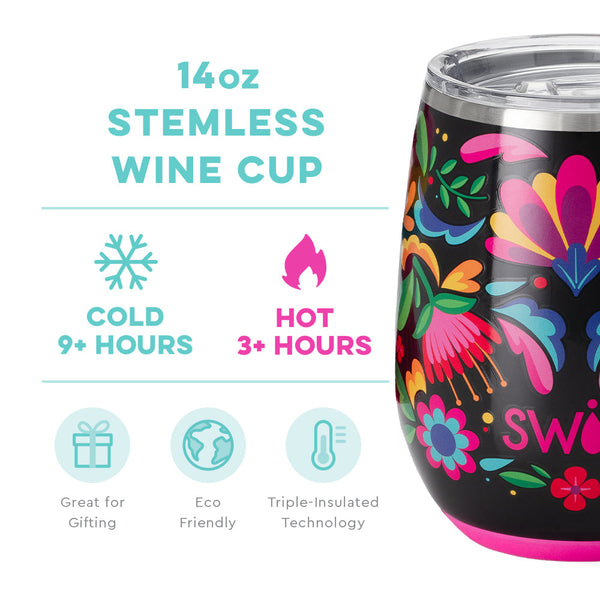 Swig 14 oz Stemless Wine Cup - Wanderlust
