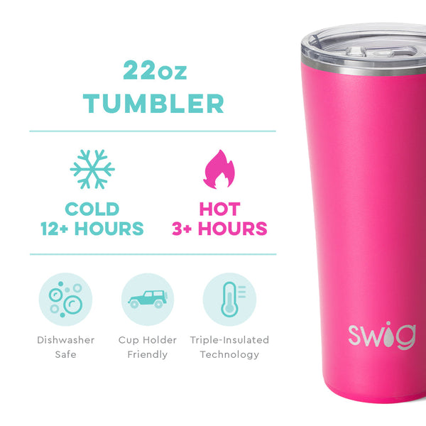 Swig - 18 oz Travel Mug - Matte Hot Pink