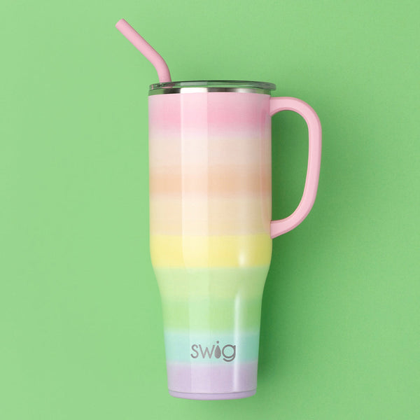 SWIG 40oz Mega Mug- Rainbow 40oz Cup With Handle- Stanley Dupe Cup –  Juliana's Boutique