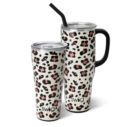 Leopard Print Glitter Tumbler, Cheetah Print Travel Mug, Animal Print –  Black Orchid Labs US