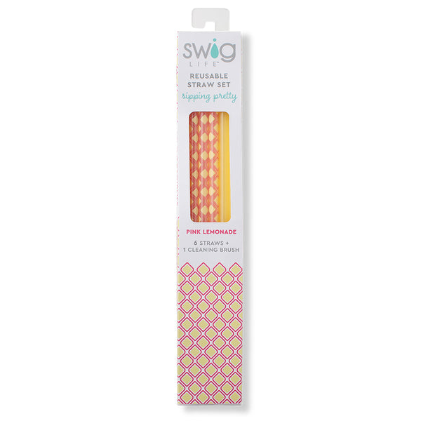 Swig Life Tall Straw Set + Cleaning Brush, Each Straw is 10.5 inch Long  (Fits Swig Life 20oz, 22oz, and 32oz Tumblers)